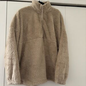 NWT Summer & Rose tan Sherpa fleece pullover